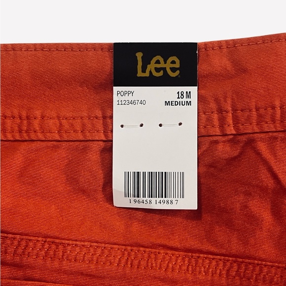 Lee Women's Poppy Red Legendary Mid Rise Carpenter Short 4” Size 18 - Picture 8 of 9